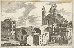 Guid, Antonio Maria Torricelli – Pohľad na most Carignano v Janove 