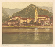 Emil Singer – Pohľad na Dürenstein pri Dunaji 