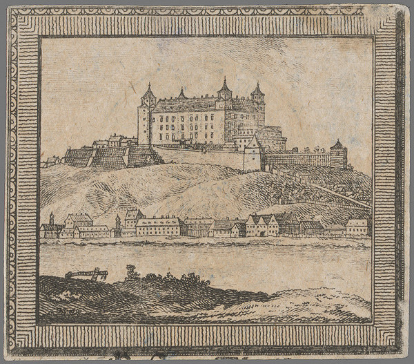 Stredoeurópky grafik z 2. polovice 18. storočia – Bratislavský hrad z juhu