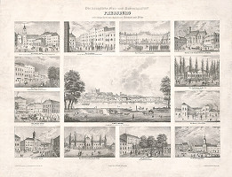 Antal József Strohmayer, Johann Höfelich, C.F. Wigand – Pohľad na Bratislavu z juhu a jej mestské interiéry 