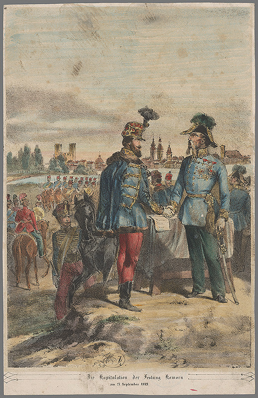 Vincenz Katzler – Kapitulácia pevnosti Komárno roku 1849