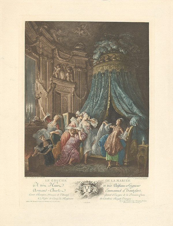 Jean Michel Moreau, Pierre-Antoine Baudouin, Jean Baptiste Blaise Simonet – Svadobná noc