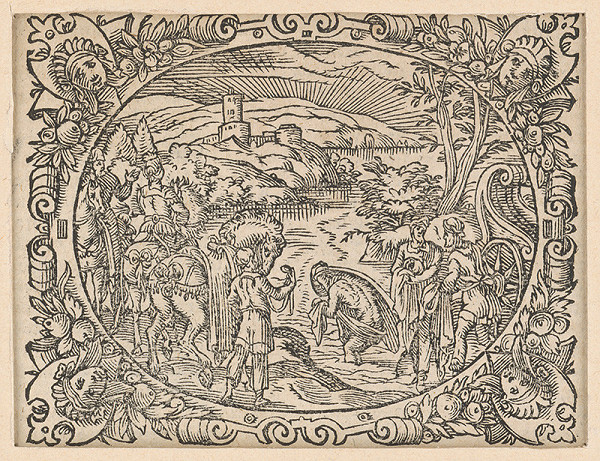 Stredoeurópsky grafik z 2. polovice 17. storočia – Výjav zo Starého zákona 