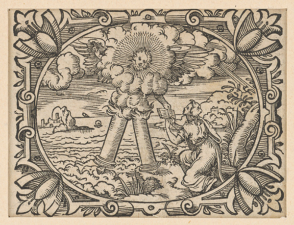 Stredoeurópsky grafik z 2. polovice 19. storočia – Ilustrácia z Biblie - Apokalypsa 