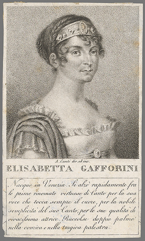Antonio Conte – Portrét Elisabetty Gafforini
