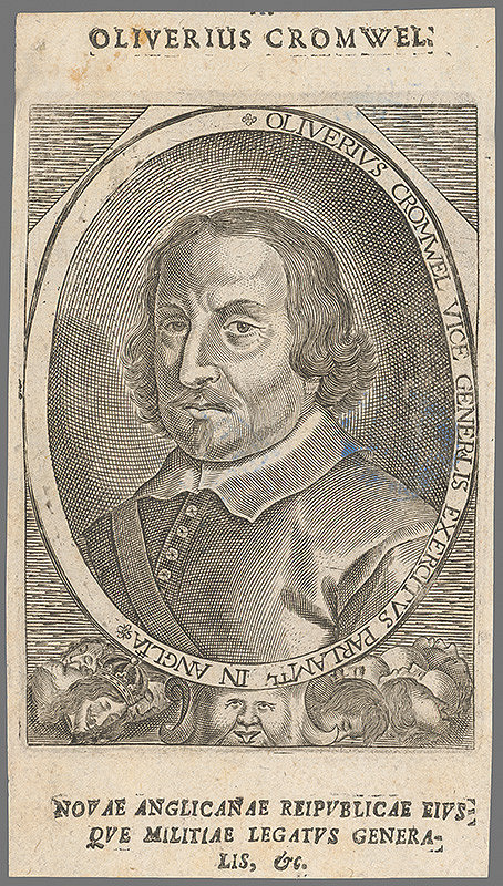 Stredoeurópsky grafik z 2. polovice 17. storočia – Portrét Oliviera Cromwela