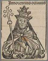 Stredoeurópsky grafik z 1. polovice 16. storočia – Pápež Inocentius VIII. 