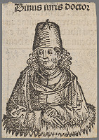 Stredoeurópsky grafik z 1. polovice 16. storočia – Pápež Binus 