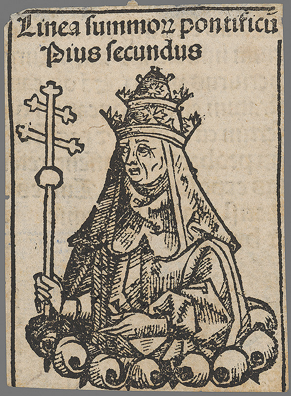 Stredoeurópsky grafik z 1. polovice 16. storočia – Pápež Pius II.