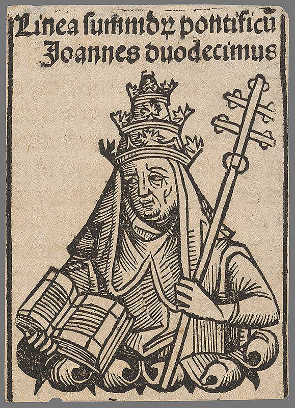 Stredoeurópsky grafik z 1. polovice 16. storočia – Pápež Ján XII.