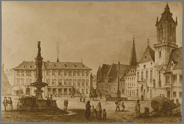 Neznámy autor – Námestie pred radnicou v Bratislave 