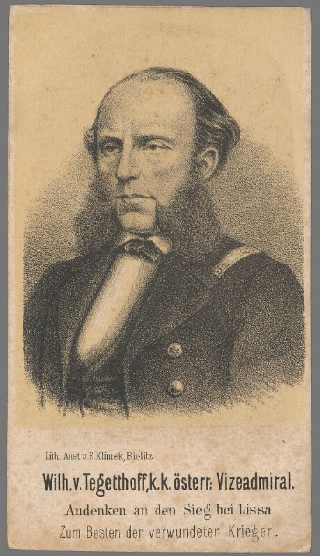 Eduard Klimek – Podobizeň admirála Viliama Tegetthoffa 