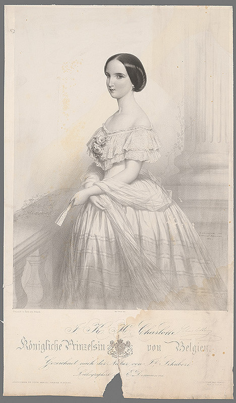 Émile Desmaisons, Johann David Schubert – Portrét belgickej kráľovnej Charlotty
