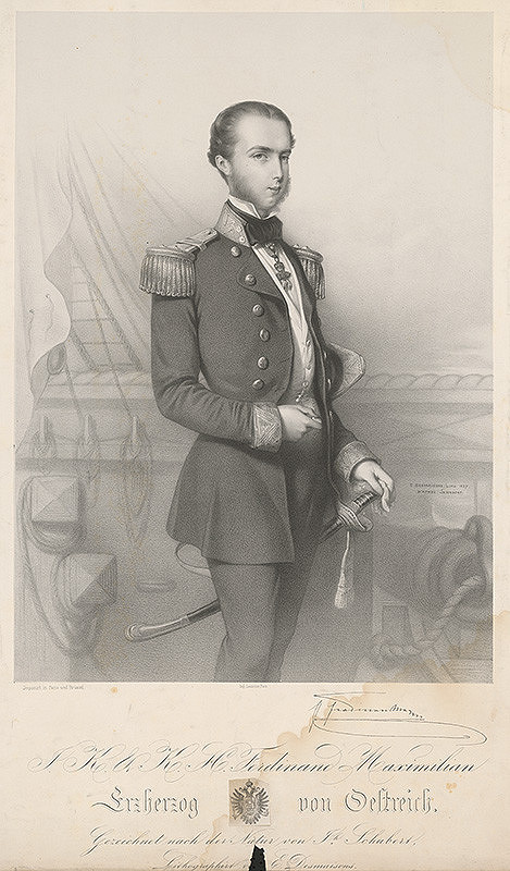 Franz August Schubert, Émile Desmaisons – Portrét Maximiliána I.