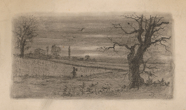 Stredoeurópsky grafik z 20. storočia – Krajina so stromami