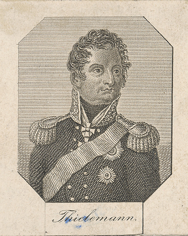 Stredoeurópsky grafik z 1. polovice 19. storočia – Podobizeň generála Thielemanna