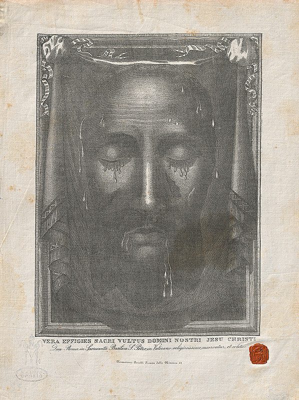 Stredoeurópsky autor z 18. - 19. storočia – Tvár Krista na šatke