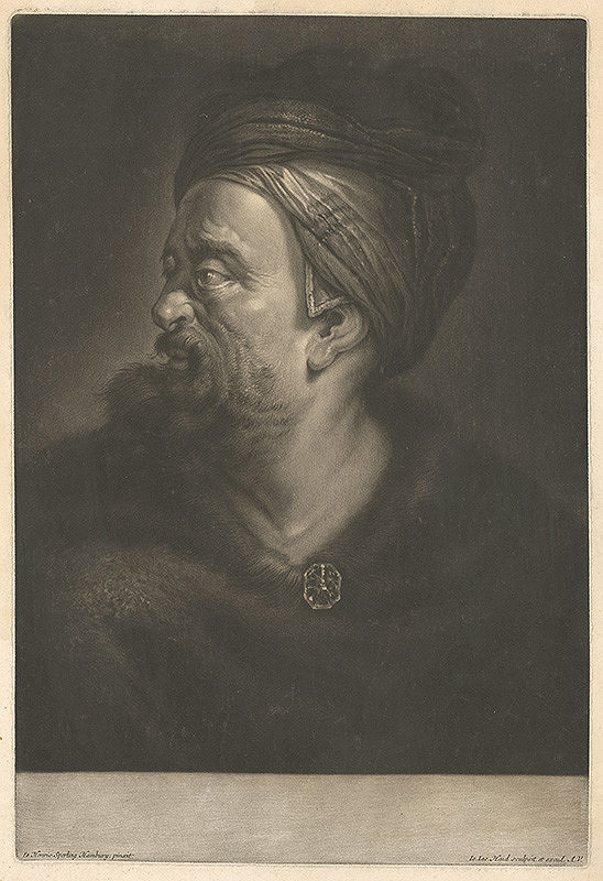 Johann Jacob Haid, Henric Sperling – Portrét muža v turbane