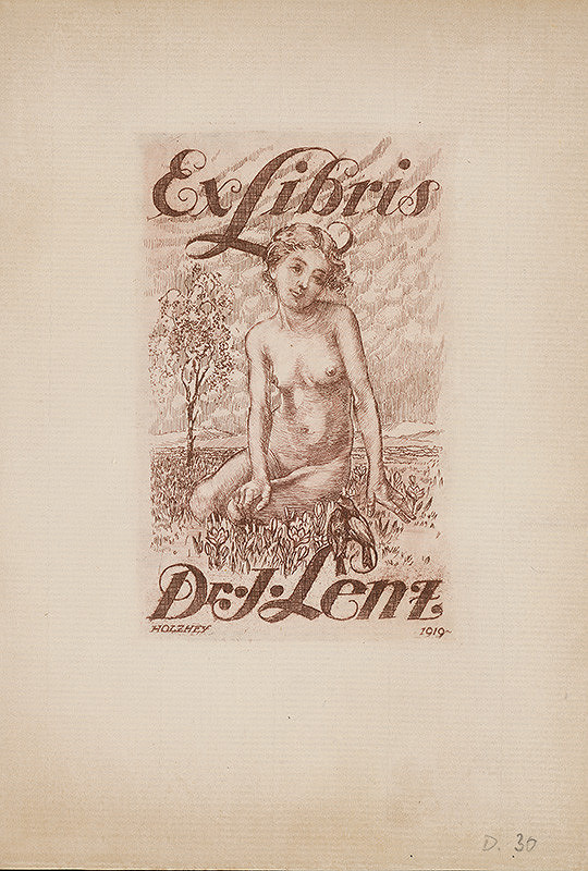 Hermann Holzhe – Ex libris Dr. J.Lenz