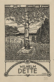 Hermann Hirzel – Ex libris Wilhelm Dette 