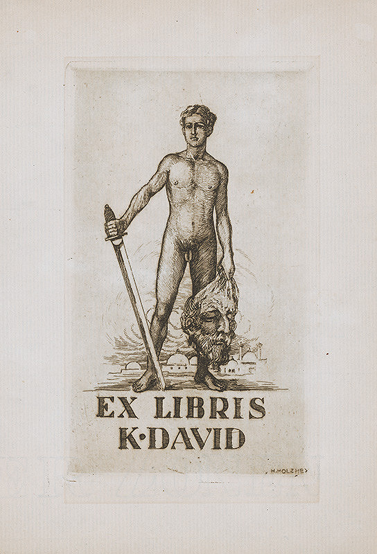 Carl Hermann Holzhey – Ex libris K.David