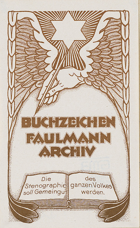 Neznámy autor – Ex libris Faulmann archiv