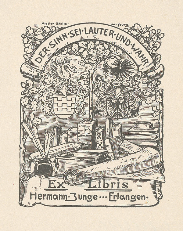 Heinrich Nernst – Ex libris Hermann Junge