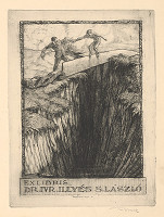 Kornel Révesz – Ex libris Dr. Ivr. Illyés S.László 