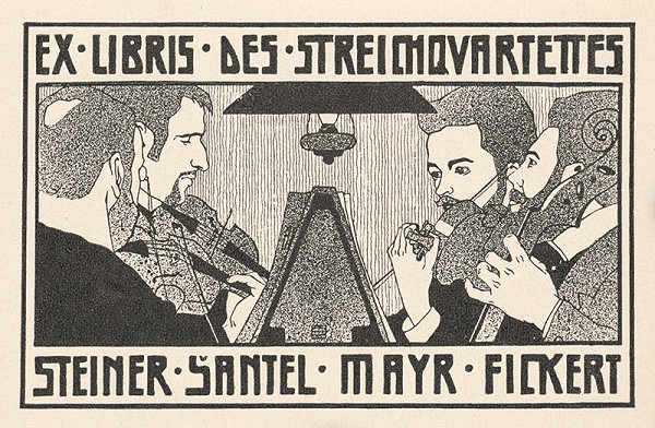Stredoeurópsky grafik z 20. storočia – Ex libris Steiner, Šantel, Mayr, Fickert