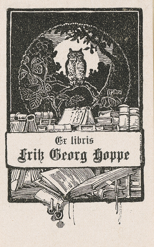 Neznámy autor – Ex libris Fritz Georg Hoppe