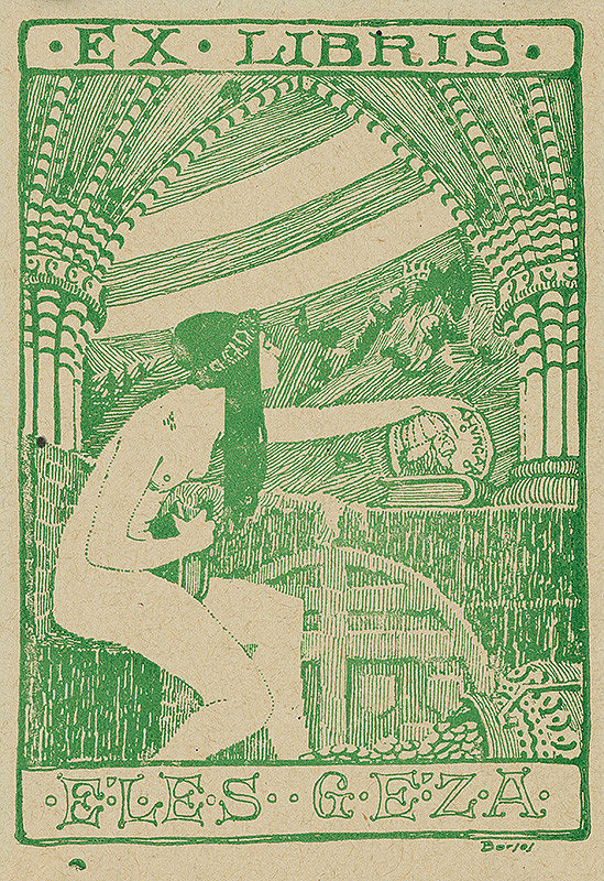 Stredoeurópsky grafik z 20. storočia – Ex libris Éles Géza 