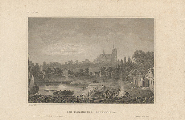 Stredoeurópsky grafik z 19. storočia – Katedrála v Roeskilde