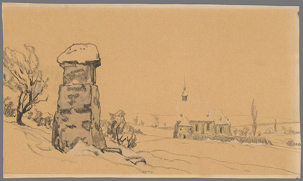 Stredoeurópsky kresliar z 1. polovice 20. storočia – Zimná krajina