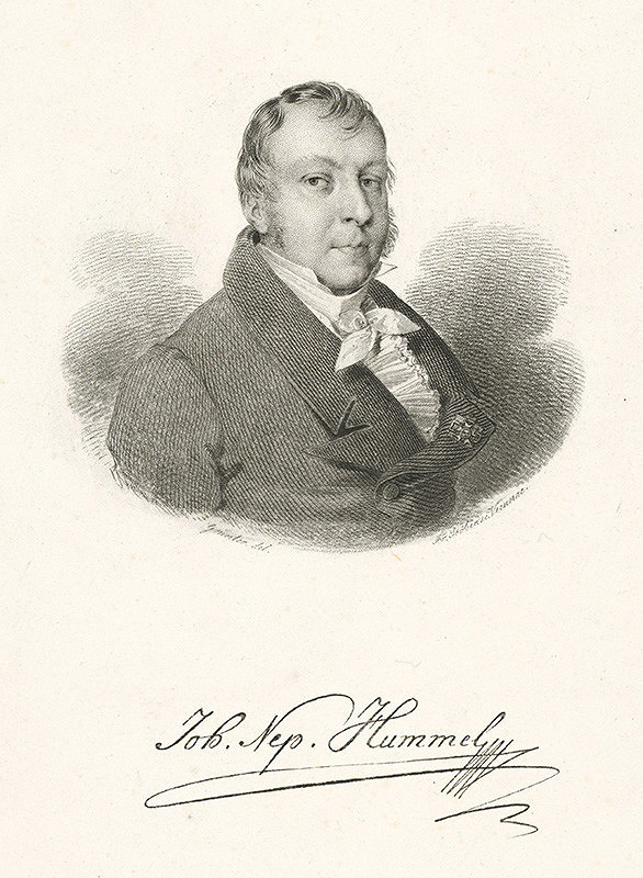 Franz Stöber, Ehregott Grünler – Portrét Johana Nepomuka Hummela
