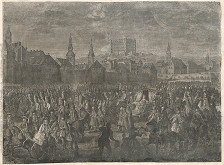 Johann Daniel Herz st. – Sprievod Márie Terézie ku korunovačnému pahorku v Bratislave 