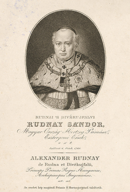 Adám Sándor Ehrenreich, Georg Ridler – Portrét arcibiskupa A. Rudnayho