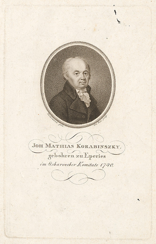 Niedermann, Johann Putz – Portrét Jána Mateja Korabinského