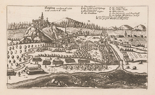 Stredoeurópsky grafik z 18. storočia – Nitra v 18. storočí.