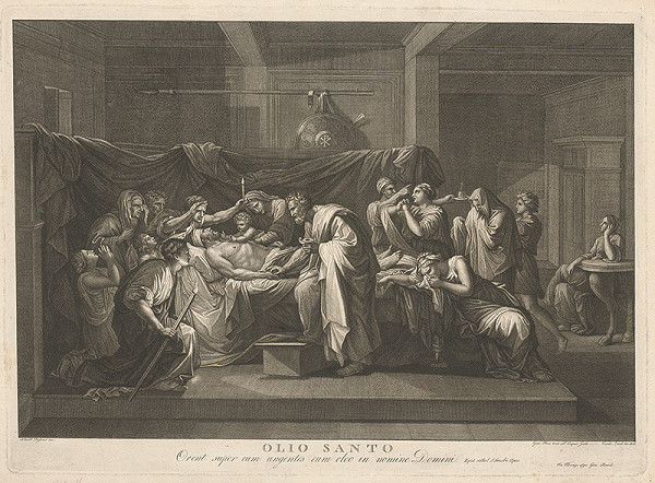 Giovanni Battista Cecchini, Nicolas Poussin – Pomazanie nemocných