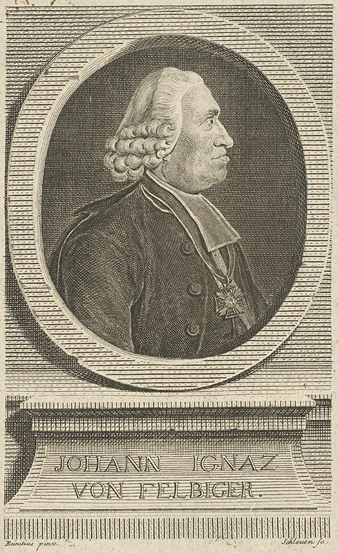 Schleuen, Johann Georg Reinitius – Portrét J.J. v. Felbigera