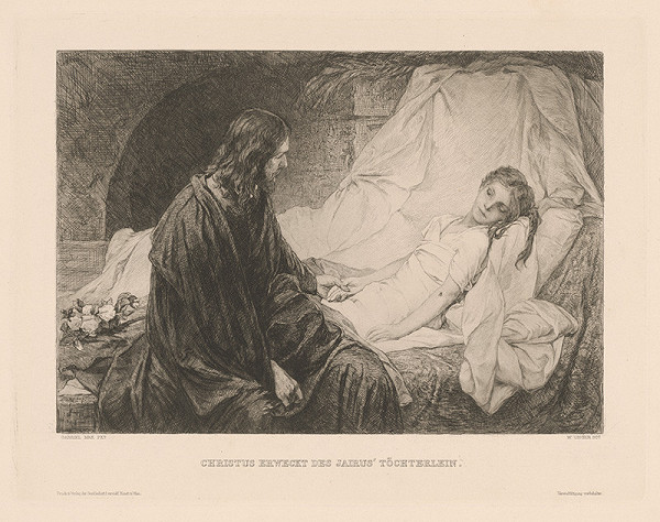 William Unger, Gabriel Max – Kristus kriesi dcéru Jaira