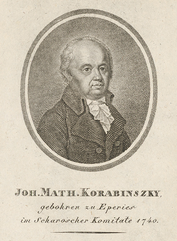 Stredoeurópsky grafik z 2. polovice 18. storočia – Portrét Korahinského
