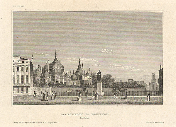Nemecký grafik z 19. storočia – Pavilón v Brightone 