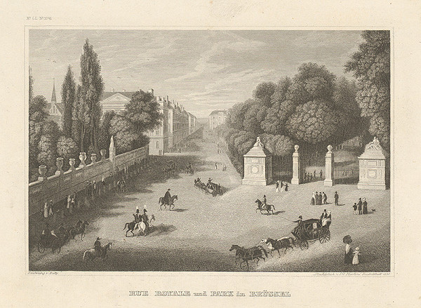 Johann Georg Martini, Robert Batty – Kráľovská cesta a park v Bruseli 