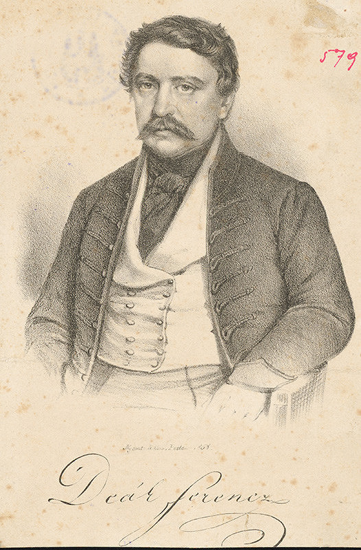 Stredoeurópsky grafik z 2. polovice 19. storočia, Rohn – Portrét Ferencza Deáka