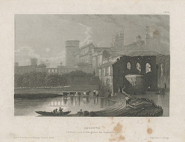 Nemecký grafik z 19. storočia – Pohľad na Cordobu 