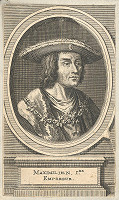 Nemecký grafik z prelomu 17. - 18. storočia – Portrét Maximiliána I. 