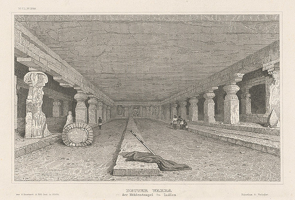 Johann Georg Martini – Detter Wara - interiér chrámu v Indii