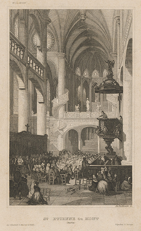 Anton Rottmann – Interiér St. Etienne du Mont 