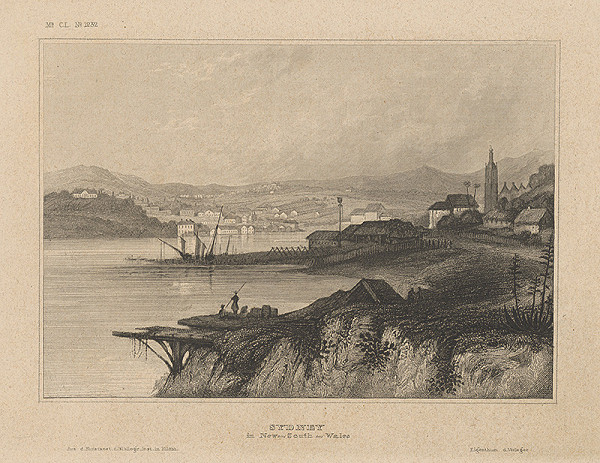 Stredoeurópsky grafik z 19. storočia – Sydney v New-South-Wales